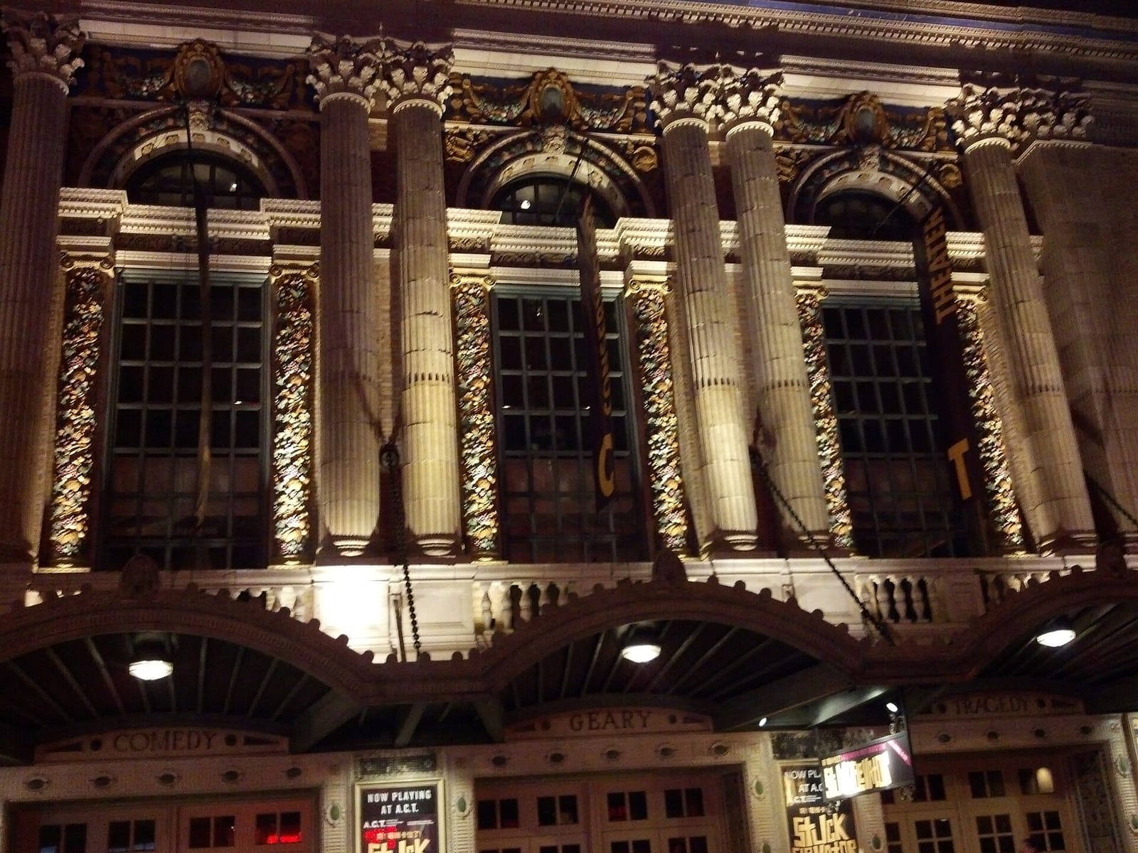 Facade of the American Conservatory Theater on Geary Street, San Francisco