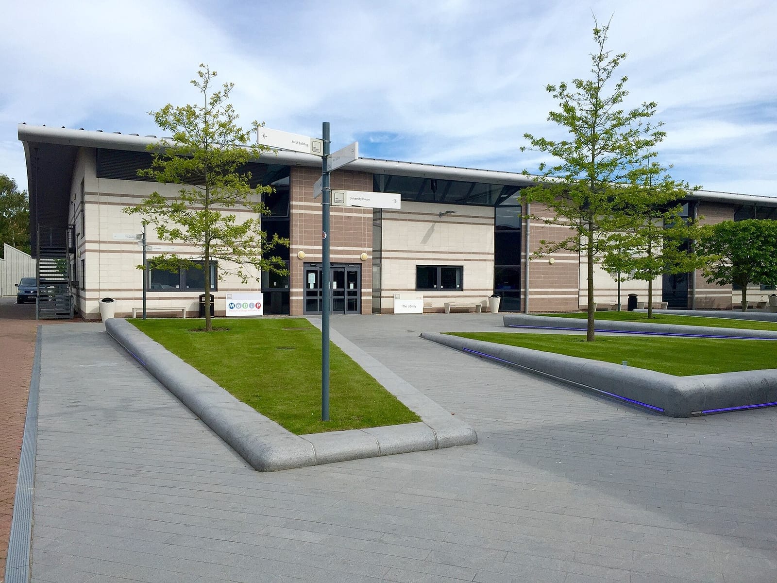 Arts University Bournemouth campus with the library and MoDiP building