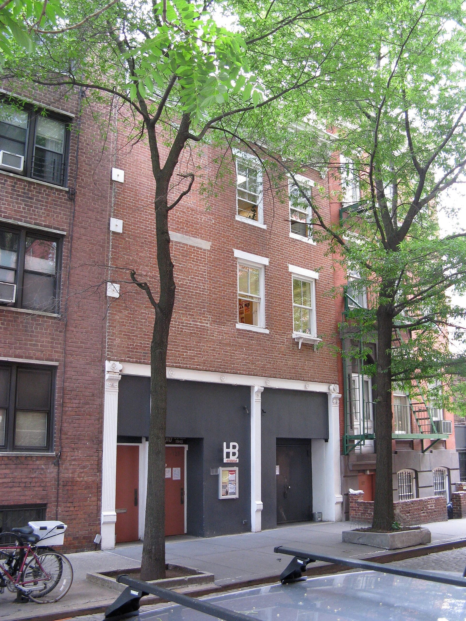 HB Studio townhouse building at 120 Bank Street, Greenwich Village, New York