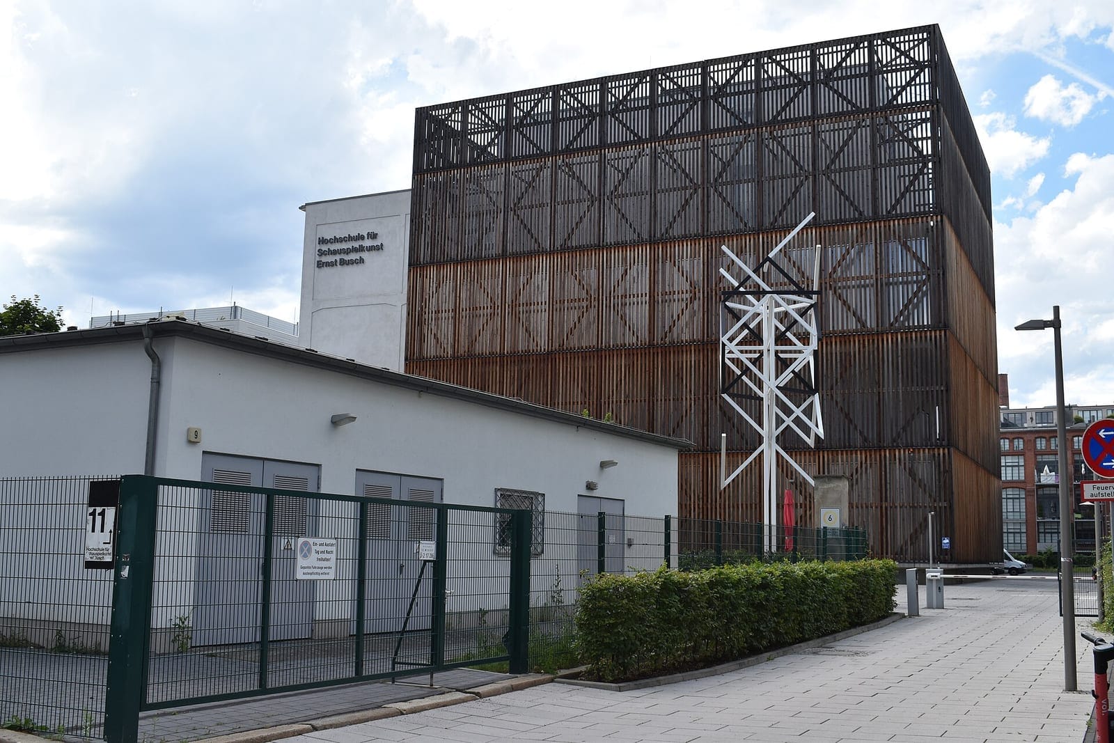 Ernst Busch Academy of Dramatic Arts building seen from Zinnowitzer Strasse, Berlin-Mitte