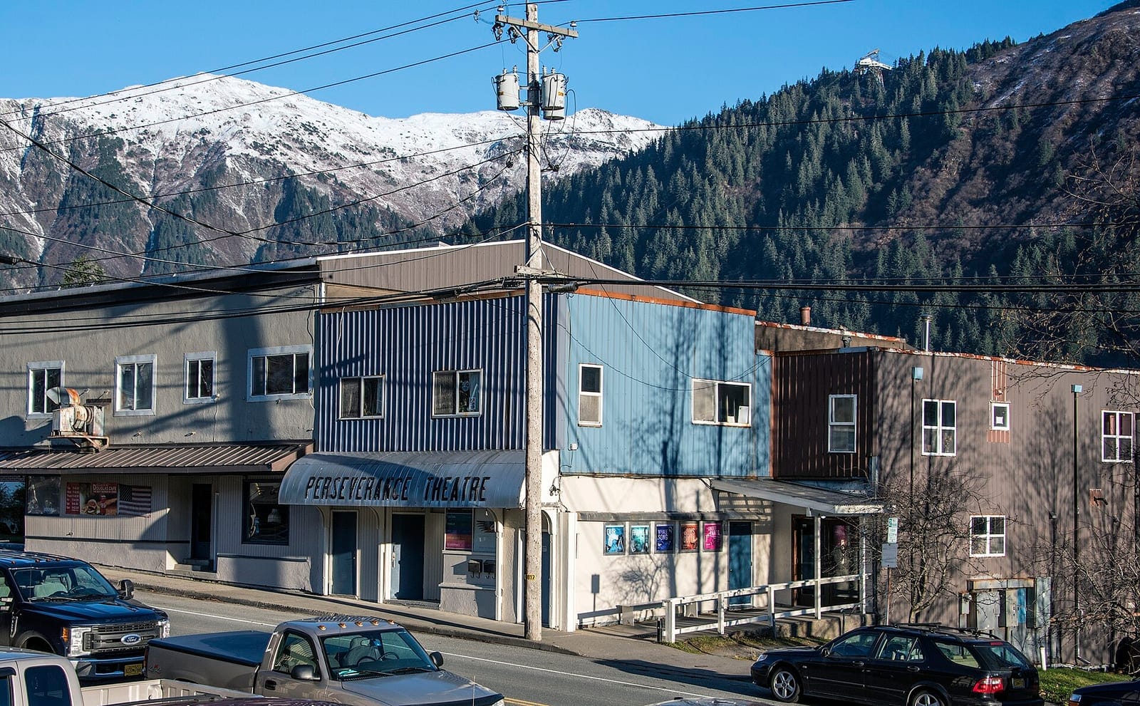 Perseverance Theatre building in Douglas, Alaska